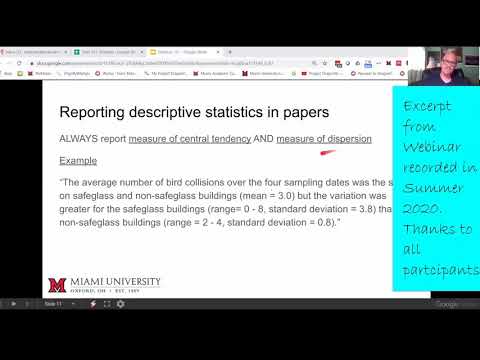 Video: Cum prezentați statisticile descriptive într-un raport?