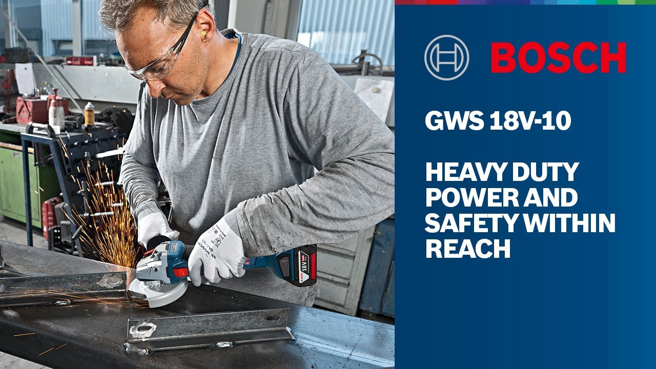 Bosch GWS 18V-10 Professional Amoladora Angular 18V 9000rpm