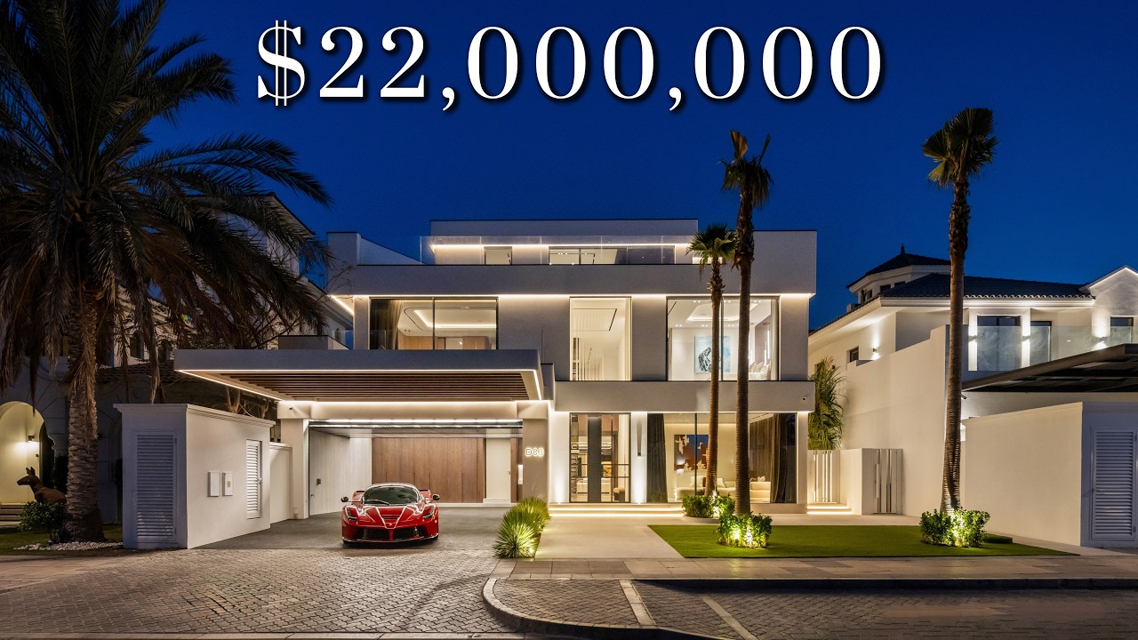 Inside a $22,000,000 Modern ULTRA LUXURY Beachside Villa - Palm Jumeirah, Dubai