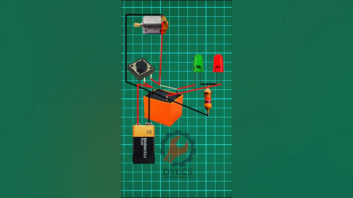 short circuit protection circuit with 12v relay |  #shorts #experiment #animation #circuitdiagram