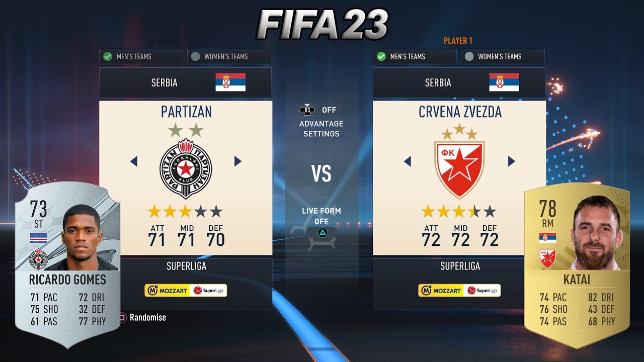 170. VECITI DERBI - FK PARTIZAN vs. FK CRVENA ZVEZDA - FIFA 23 