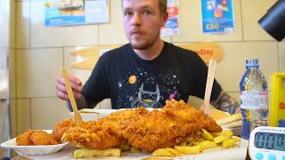 NO WAY YOU CAN FINISH THAT! | MR CHIPPYS FISH AND CHIPS CHALLENGE!