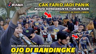 NIA DIRGHA JADI NGAKAK LIHAT CAK FARID MAIN KENDANG LAGU OJO DI BANDINGKE VERSI IRAMA DOPANG