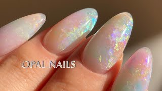 Eng) 오팔네일 너무예쁨주의 Opal Nails, Nails Tutorial, Geode Nails