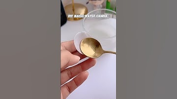 DIY Magic Water Candle 😊✨#shorts #art #diy #muktaartandcraft #youtubeshortsindia