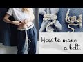 Simple Macrame Buckle Belt Tutorial | Modern macrame 2021