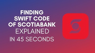 How To Find SWIFT Code Of Scotiabank (2025)