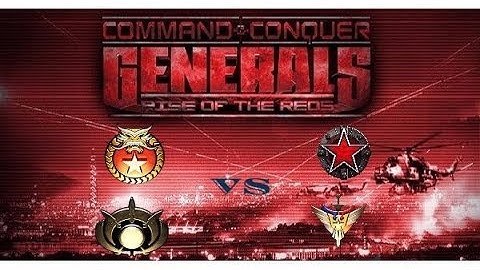 C&C Generals Zero Hour: Rise of the reds 1.87. GLA/China vs USA/Russian Federation