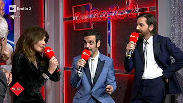Intervista a Colapesce, Dimartino e Carla Bruni - Radio2 a Sanremo 10/02/2023
