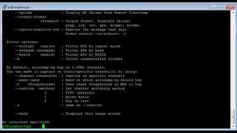 Raspberry Pi + aircrack-ng