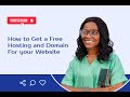How to Get a Free Hosting and Domain for your Website
