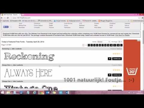 Video: Een Lettertype Toevoegen Aan Windows