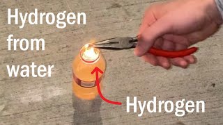 Separating water into hydrogen and oxygen