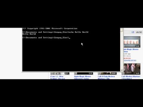 "Hello World!" In Command Prompt (cmd)
