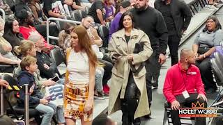 Kylie Jenner with Kendall at Clippers Game after skipping Jimmy Kimmel