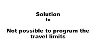 Travel limit not possible to program for LiftMaster garage door opener