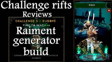 Diablo 3 Challenge Rift 5 Europe Review Monk build