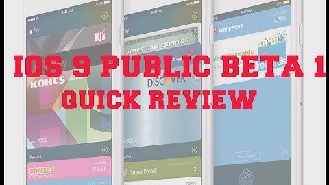 iOS 9 public beta 1 quick review
