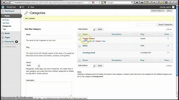 Video - How to Add, Edit & Delete Categories & Tags