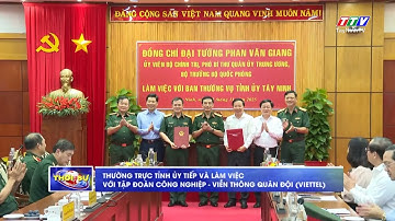 Thường trực Tỉnh ủy tiếp và làm việc với Tập đoàn Công nghiệp - Viễn thông Quân đội (Viettel)