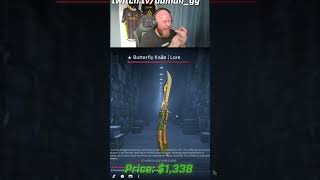 This streamer pulled a $1500 knife from a CS2 case on stream. 😱 #csgoskins #caseopening #hltvietnam