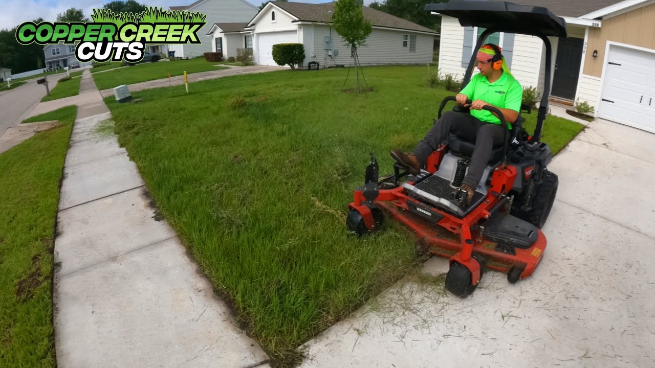 WHAT happened to COPPER CREEK CUTS?! (Oddly Satisfying Lawn Care Mowing