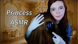 ASMR Spoiled Royal Princess gets Pampered (scalp massage, hair brushing and cutting)