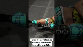 Fallon Henley Attacked Roxanne Perez From Behind In Wwe2K24