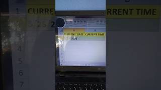 Current date &amp;Time in Excel😱💯#excel #shorts #date #time #viral #reels