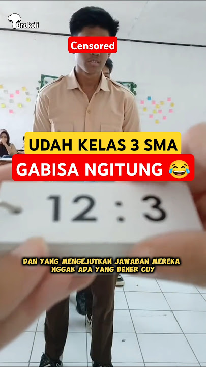 Third Graders Can't Do Basic Division? Indonesia Worried About 2045