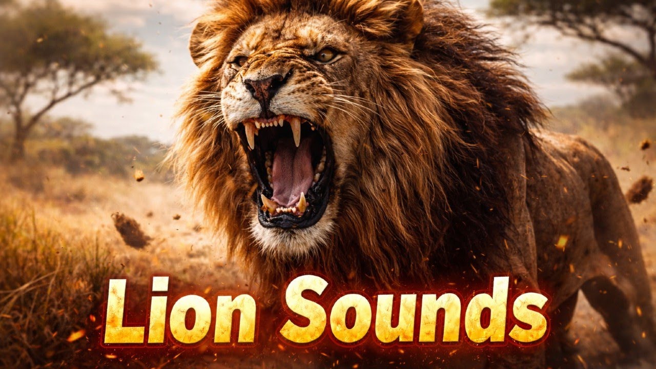 Lion Roar Sounds | Real African Lion Fighting in the Day