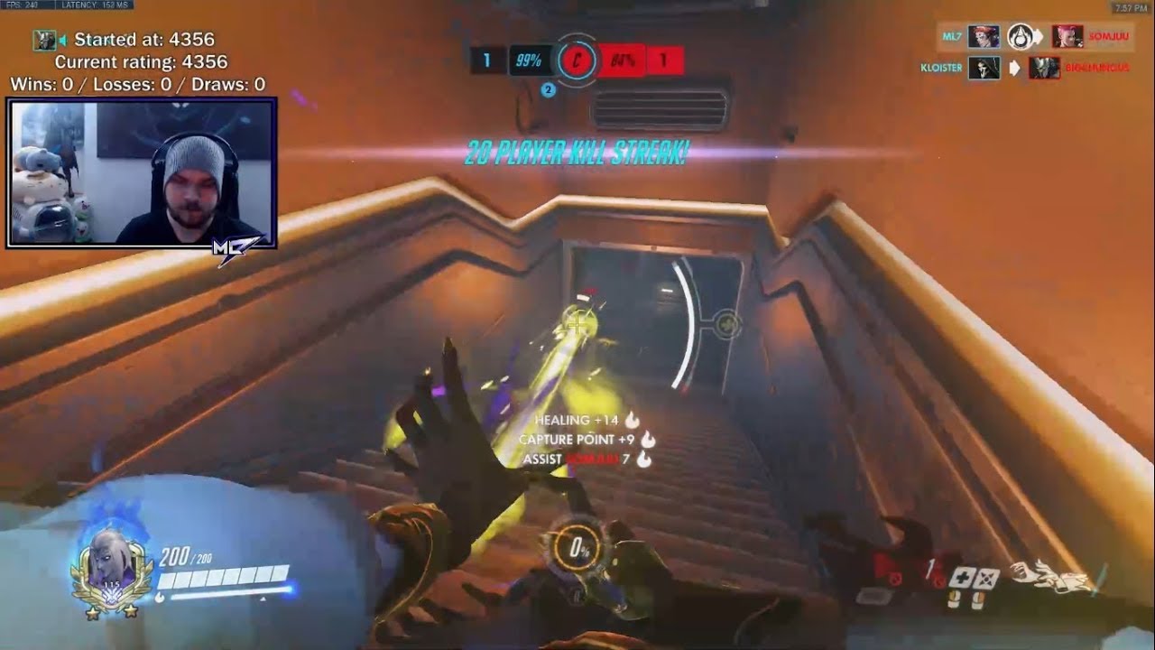 Overwatch mL7 Playing Ana & Moira Like A F.cking Carry With 36 Elims