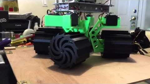 Rover Repair Robot got 3D parts prints Performing a Station Turning Protocol