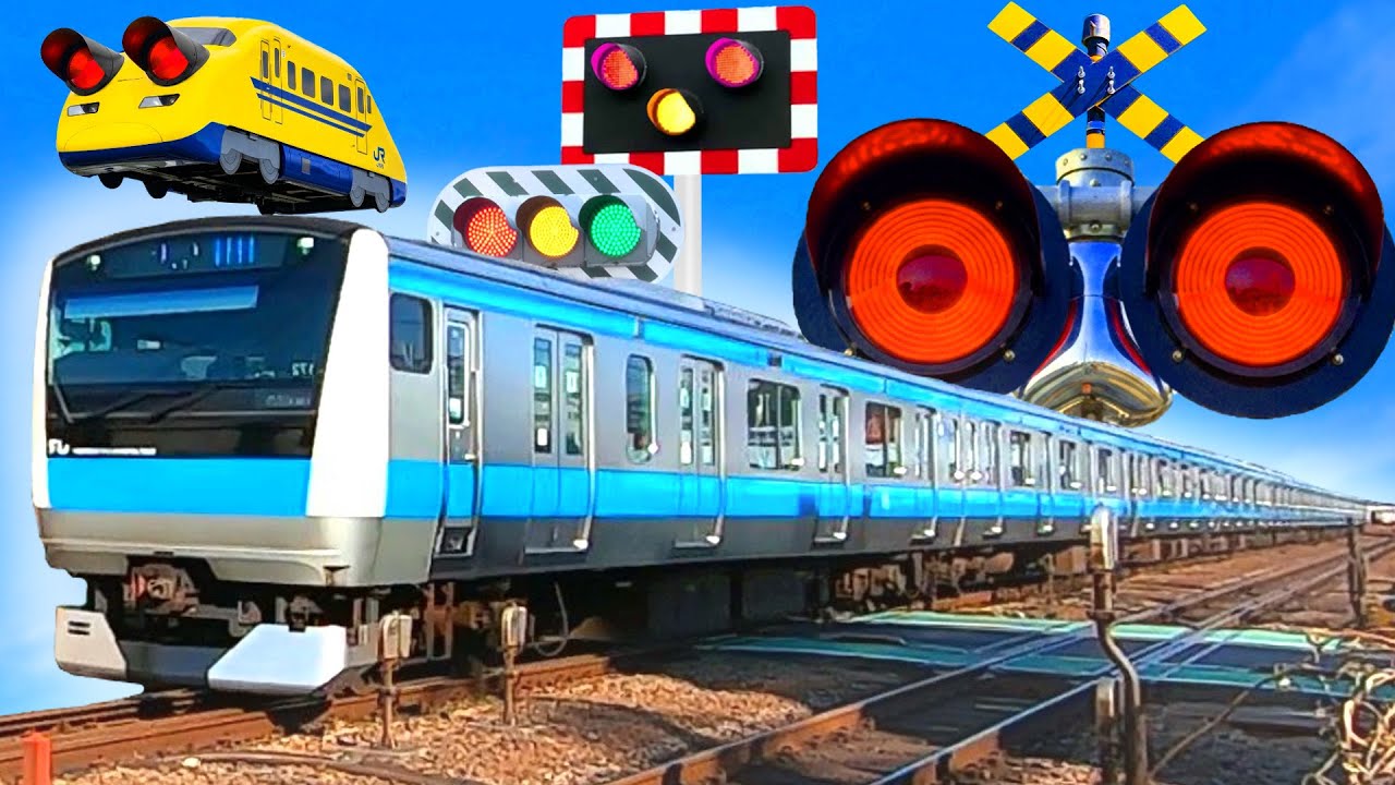 【電車】踏切 【ふみきり 鉄道】Trains Railways Railroad Crossings  京浜東北線