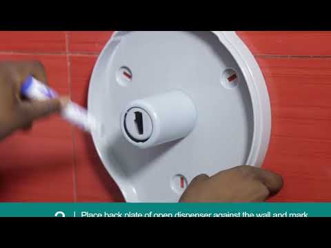 TTP Hygiene - How to Install VIALLI MINI JUMBO TOILET ROLL DISPENSER -#AffordableHygiene