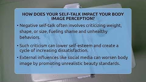 How Does Your Self-talk Impact Your Body Image Perception? - Inside Body Image