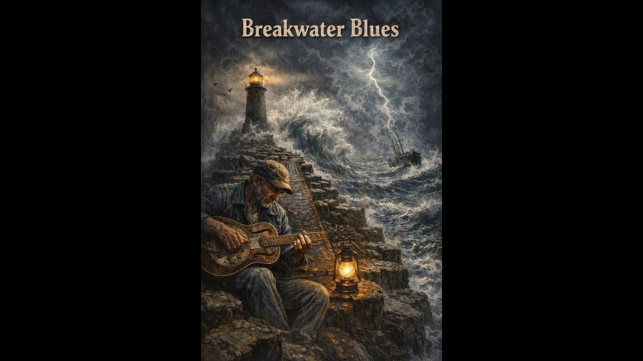 Breakwater Blues – Slow Minor Blues   Dark Slide Guitar   Gritty Soul Blues