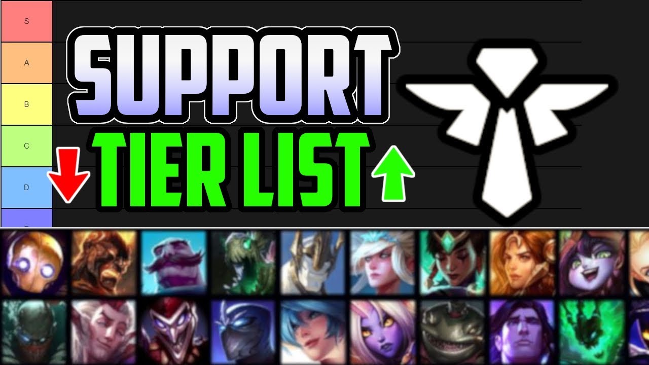 Lol Support Tier List / Every patch all lol champions are graded into