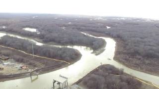 Drone Footage of Construction @ Coldwater River @ Hwy 51 MS