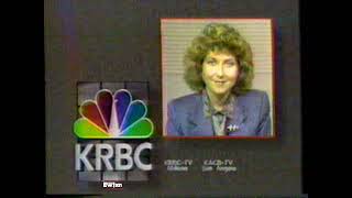 11/8/1987 & 11/9/1987 KRBC Channel 9 Big Country News Update & Tags Abilene Texas