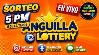 Transmision Sorteos ⭐Anguilla Lottery 5 de la tarde VIVO de hoy Sabado 1 de agosto del 2026
