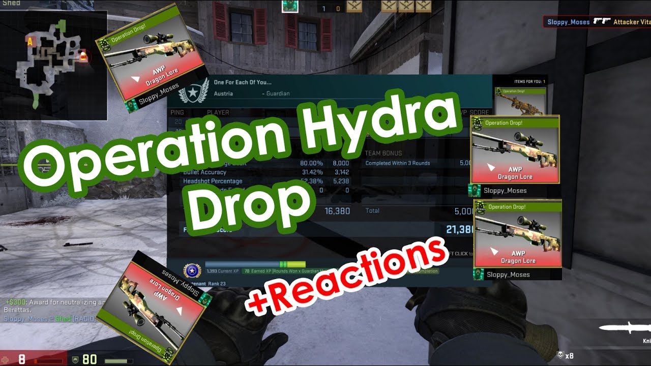 Hydra Opeartion Big Drops LIVE + REACTIONS! 2017!