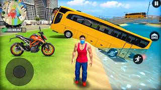 Go to Town 6 - Transport Bus & Bike Driving in Open World Game - Android Gameplay screenshot 5