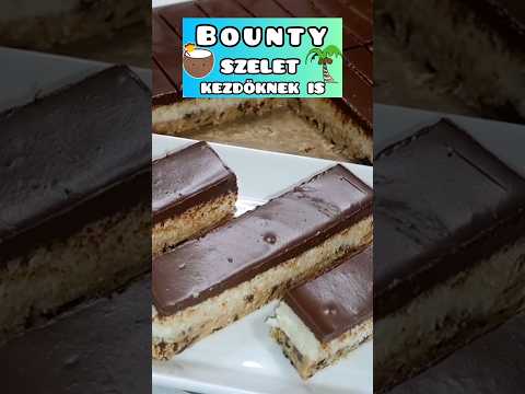 Bounty szelet sütés