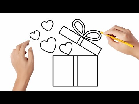 Como desenhar uma caixa de presente #2 🎁