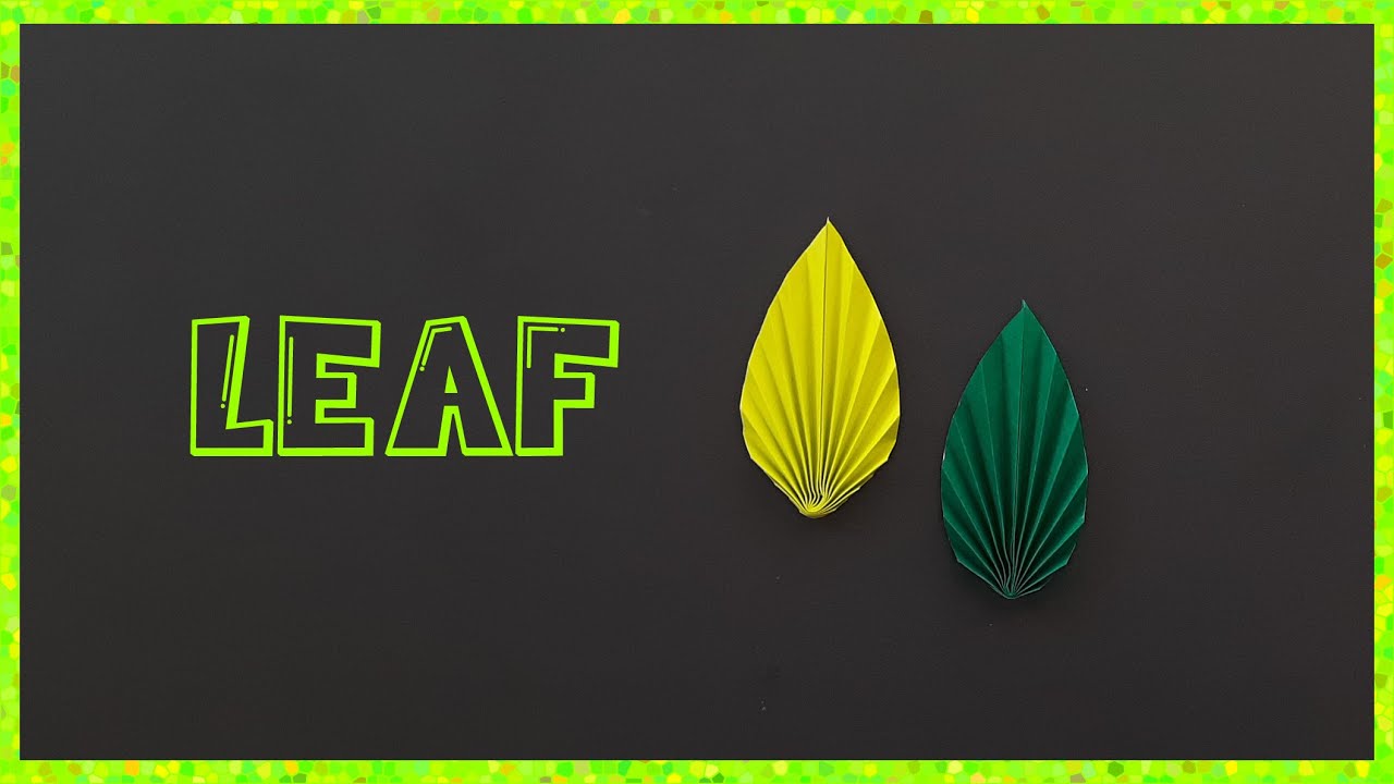 Leaf Craft | How to make paper Leaf | Бумажный лист | hoja de papel 