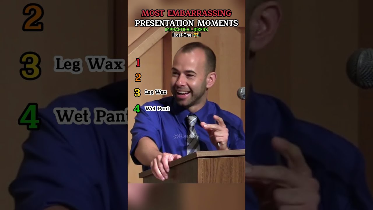 Top 4 Most Embarrassing Presentation Moments Impractical Jokers 