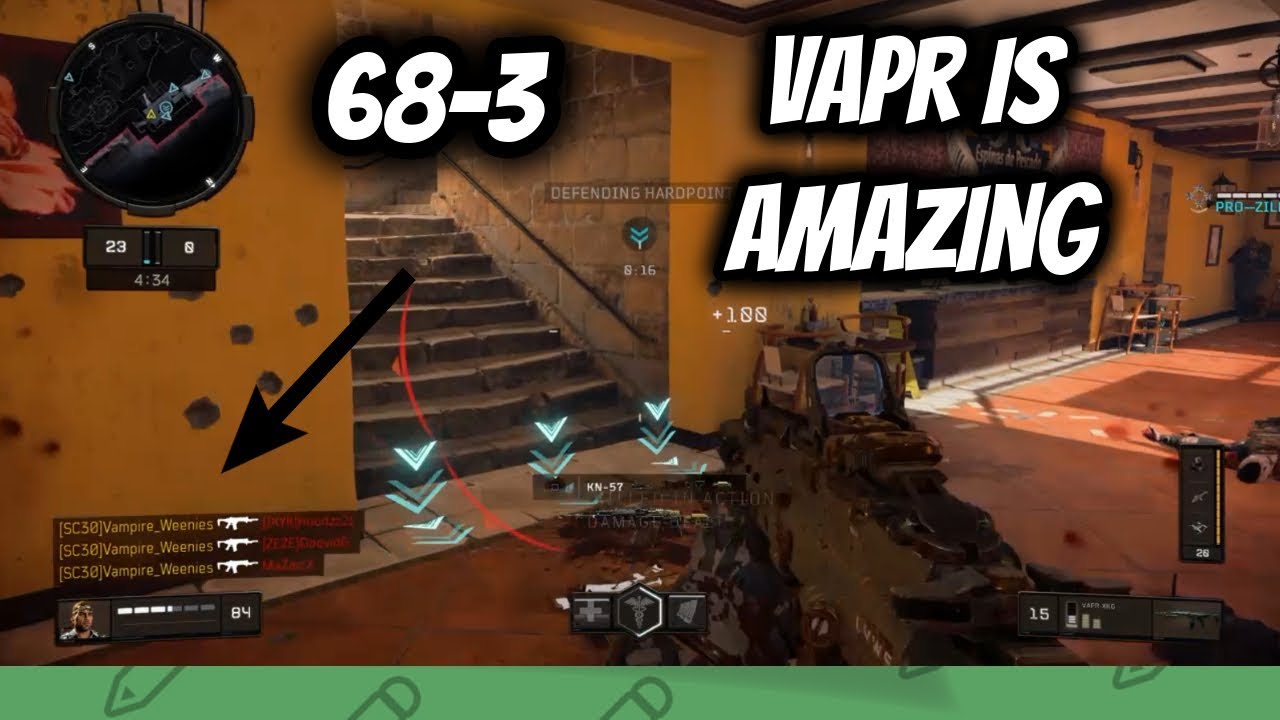 VAPR IS AMAZING EVEN AFTER NERF!! BLACK OPS 4 68-3!!