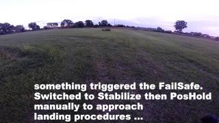 FailSafe actioned RTL after #drone landed #dronisticonstile