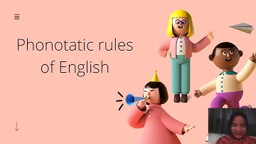 Phonotactic Rules of English